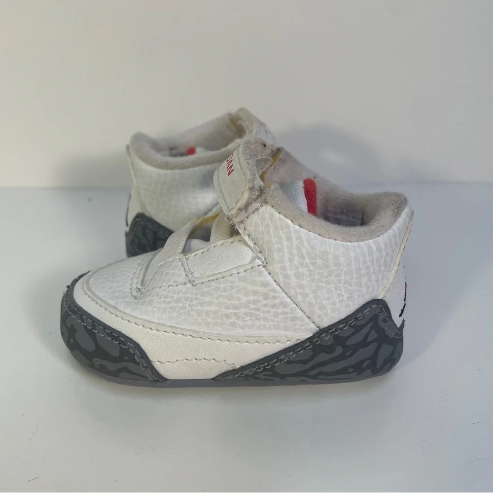 Air Jordan Retro III 3 White Cement 2011 315111-105 Toddler 2C Crib No Box
